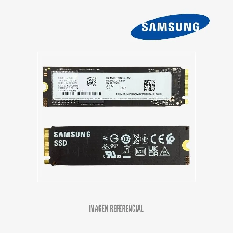 DISCO M.2 SAMSUNG MZ-VL85120 512GB SSD NVME, vista 3